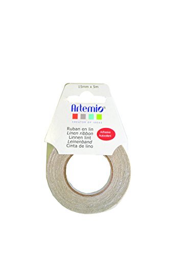 Artemio 15 mm x 5 m linnen band, beige