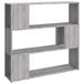 VidaXL Boekenkast/kamerscherm 100x24x94 cm grijs eikenhout
