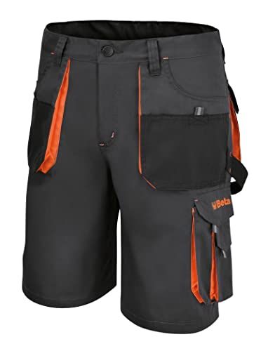 Beta Beta 7861g Lichte werkbroek, design en pasvorm, werkshorts met meerdere zakken met metalen ritssluiting en zakken in verschillende maten, multifunctioneel met klittenbandsluiting voor heren