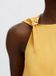 SELECTED WOMEN Slflaura Sl Trim Top B Mouwloze Ronde Hals Zijde Oker Maat 34