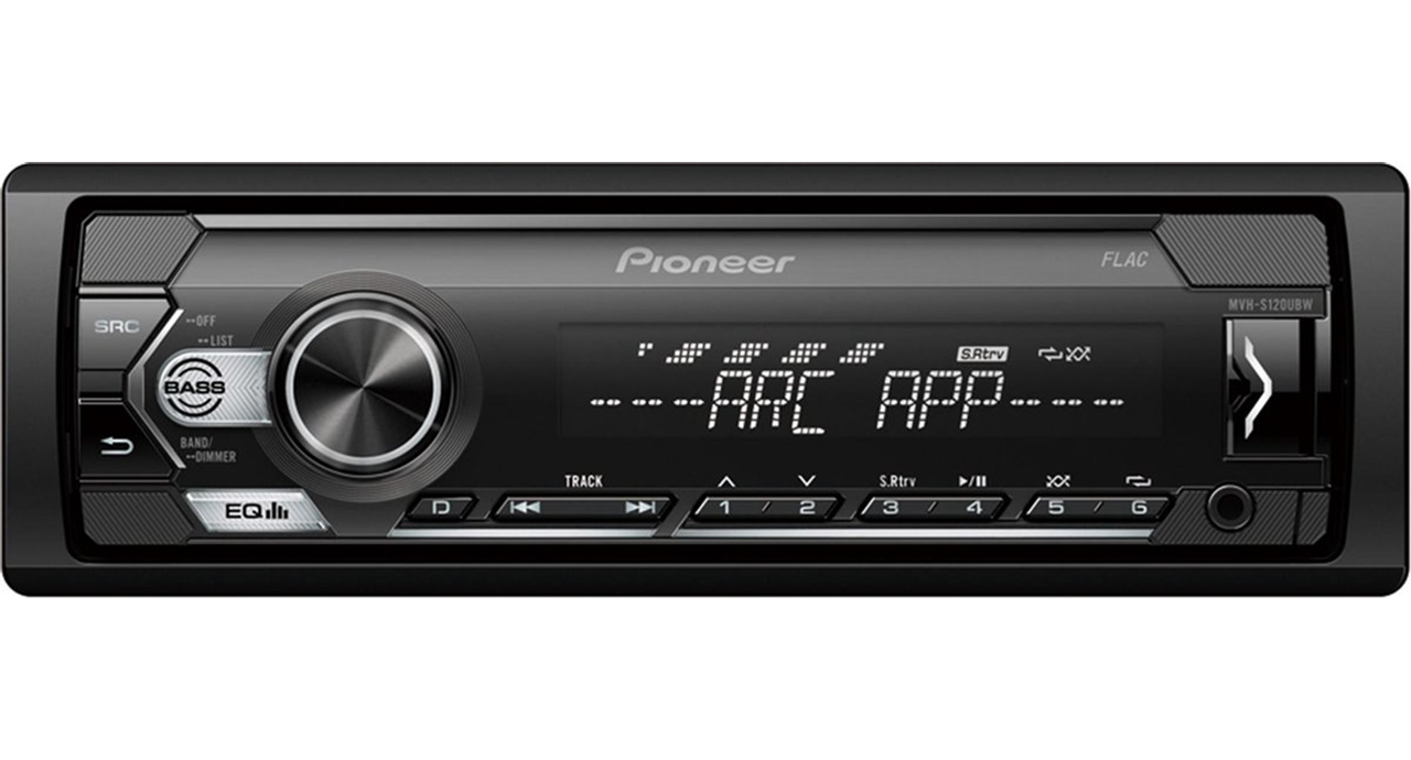 Pioneer MVH-S120UBW - Autoradio - Enkeldin - Zwart