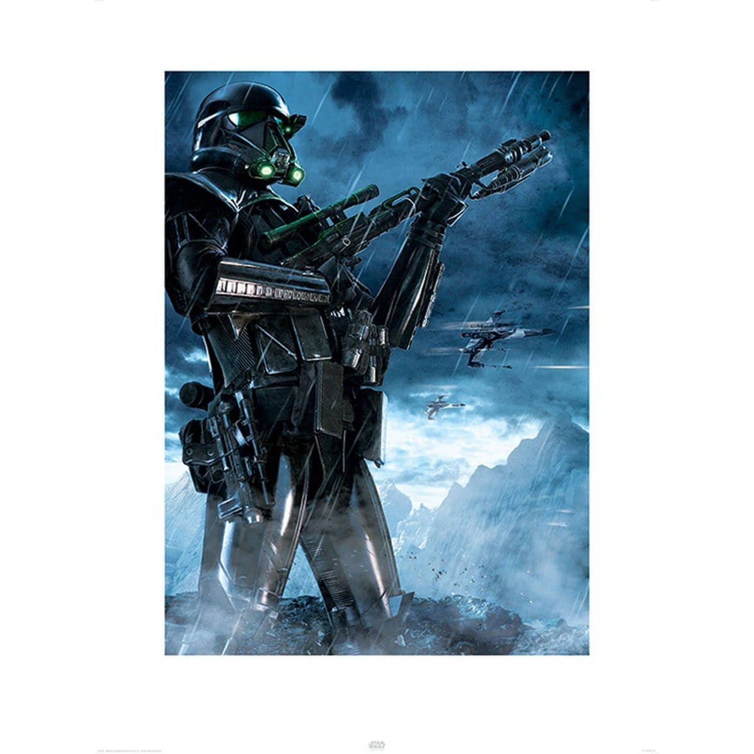 Pyramid star wars rogue one death trooper rain kunstdruk 60x80cm