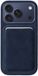 Rosso Avanti Apple iPhone 17 Pro Hoesje Alcantara MagSafe met Wallet Blauw