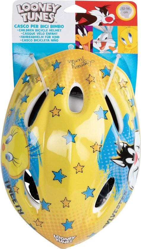 Kinder Fietshelm Looney Tunes CZ10954 M Geel