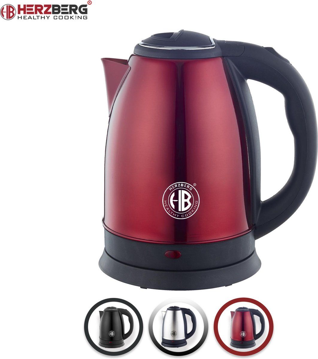 Herzberg HG-5011 Electric Kettle - Red