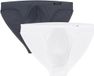 HOM Minislip Micro Briefs Heren Wit/Grijs 2 Stuks S