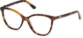 Guess GU50311 Cat Eye Brilmontuur voor dames, Kleur: Gekleurd Havana, Materiaal: Acetaat