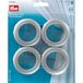 Prym Oogje, kunststof, zilver, maat 25 mm, 8-delige set