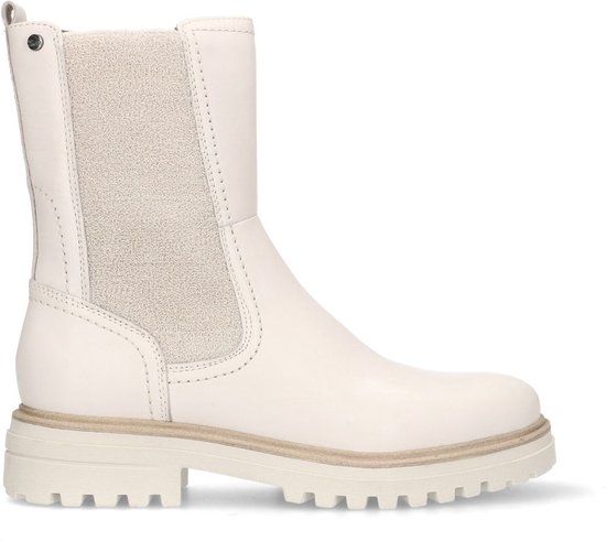 No Stress Dames Chelsea Boots Beige Leer Maat 41