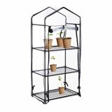 Relaxdays Kweekkas Buiten - 3 Etages - 126 x 59 x 37 cm - Foliekas - Staal