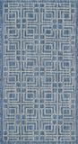 Safavieh Courtyard CY8467 Navy & Grijs Rechthoekig Binnen/Outdoor Gebiedsdeken 79 x 152 cm