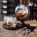 MikaMax Globe Whiskey Decanter Deluxe - Luxe Uitvoering - Whiskey Set - Whiskey Karaf - Whiskey Glazen - Incl. 2 Whiskey Glazen en Whiskey Stones - 900 ML