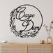 Élégant accessoire mural décoratif en métal noir, 56 x 56 cm, 100% métal, 1,5 mm d'épaisseur, léger (0,578 kg), parfait pour la décoration intérieure moderne