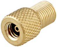 XLC Schroef-/uitschakelventiel adapter van Autoventiel-pomp naar Dunlopventiel goud