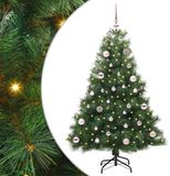 vidaXL Sapin de Noël artificiel avec 150 LED, Vert, 150 cm