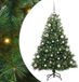 vidaXL Sapin de Noël artificiel avec 150 LED, Vert, 150 cm