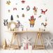 Ambiance Sticker Kerststicker met winterdieren