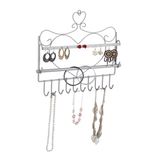 Relaxdays Sieradenhouder Muur Hart Brons