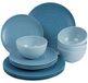 Merkloos Melamine Campingservies 12-delig voor 4 Personen in Blauw