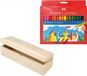 Faber-Castell Boîte de dessin en bois avec 36 feutres