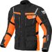 Berik Torino veste textile moto imperméable, noir/orange, taille 50