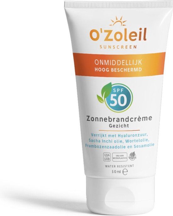 O'Zoleil Zonnecreme Gezicht SPF 50 - 50 ml