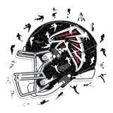 Iconic Puzzles - 100% duurzaam hout met officiële licentie, kleur Atlanta Falcons, S, 150 stuks