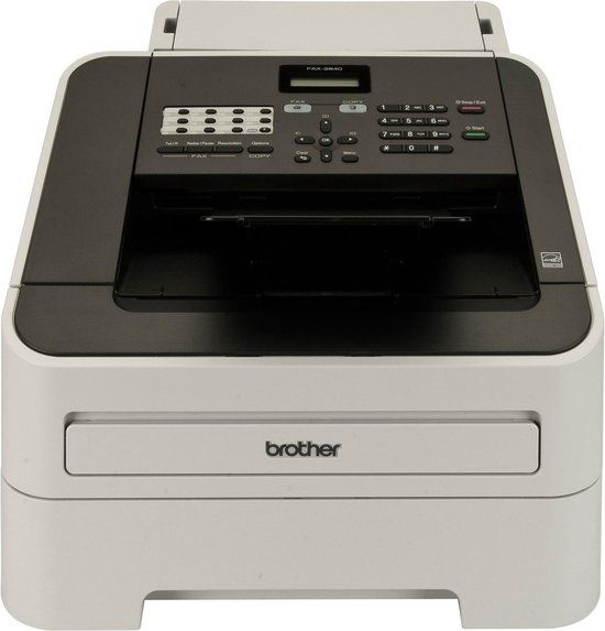 Brother FAX-2840 Laser Fax Machine - A4 - Black/Grey