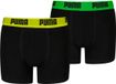 Puma Boxer garçon Sous-vêtements enfant - Combo noir (lot de 2)