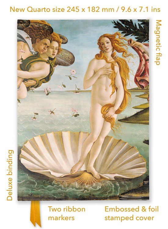Sandro Flame Tree Sandro Botticelli: The Birth of Venus (Foiled Quarto Journal)