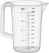 APS Maatbeker - Mengbeker - Vaatwasserbestendig - Kunststof - 1 Liter - Transparant