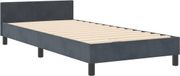 vidaXL Boxspring Bed met Hoofdeinde Donkergrijs 100 x 200 cm Fluweel