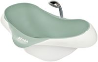 Béaba Camele'O Bad - Compact 29L Babybad met Afvoerplug - Ergonomisch & Antislip Bad - Met Douchekop Steun - Vanaf 0 Maanden - Gemaakt in Frankrijk - Groen