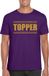 Bellatio Decorations Shoppartners Bv Paars Topper shirt in gouden glitter letters heren - Toppers dresscode kleding M