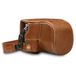 MegaGear MG1566 Panasonic Lumix Dc-Lx100 II Ever Ready Echt Leren Camera Case met Draagriem, Bruin