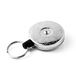 KEY-BAK Intrekbare sleutelhanger van roestvrij staal en kevlar of Tether ketting, gemaakt in de VS sinds 1948, gemengd, 0485-821, chroom, 112 cm Kevlar (8 oz. terugtrekken)