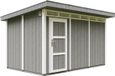 Timbela M904-CAVERN STEEL - LP SmartSide Tuinhuis op houtbasis - 8,7 m² - 412x279xH237 cm - met vloer en verf