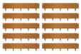 Wovar Cortenstaal Borderrand 24 x 106 cm Flexibel | 10 stuks | Cortenstaal Kantopsluiting | Tuinafboording