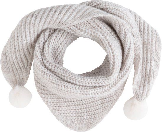 Baby's Only Driehoek sjaal met Pompon Cool - Ecru - 3-36 mnd - 100% acryl