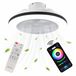 WERYOU® illuminAIR Plafondventilator - Plafonniere - Plafondventilator met Afstandsbediening - Plafondlamp - Plafond ventilator met Verlichting - Ventilator lamp - RGB Ledlamp