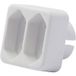 CHACON Domino standard, blanc, 2 x 2,5 A
