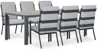 Lifestyle Garden Furniture Lecce/Young Dining Loungeset 6 personen Aluminium Grijs-antraciet
