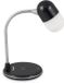 TechniSat Viola tafellamp met bluetoothspeaker en draadloze oplader - zwart