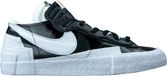 Nike Blazer Low X Sacai Blk Lakleer Zwart - Mode - Adulte