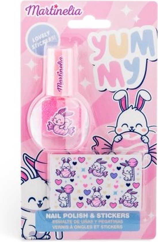 Martinelia YUMMY Nagel polish - Roze - Met stickers - 2 stuks