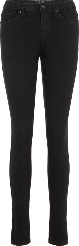 Vero Moda VMTANYA MR S PIPING JEANS - Dames - Maat S/30 - Zwart