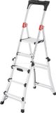 Hailo Trapladder TL100 Aluminium 56 x 143 cm Zilver