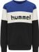 Hummel Hmlclaes-sweatshirt Kinderen Blauw Katoen/Polyester Colorblock Ronde Hals Lange Mouw Regular Fit Casual