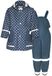 Playshoes Regenset regenbroek met blauwe stippen, effen, 128 (2-pack), uniseks, Blauw gestippeld effen, 128 cm