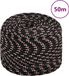 vidaXL Boot touw 6 mm 50 m polypropyleen zwart